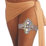 Crystal Thigh Chain bracelet | Elastic Leg Jewelry for Women