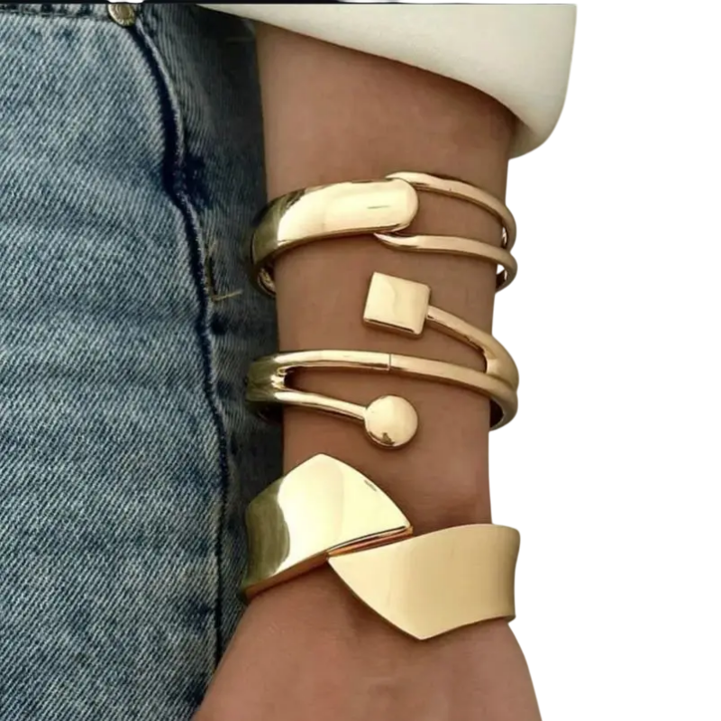 Fashion Vintage Cuff Metal Bangles Bracelets for Women